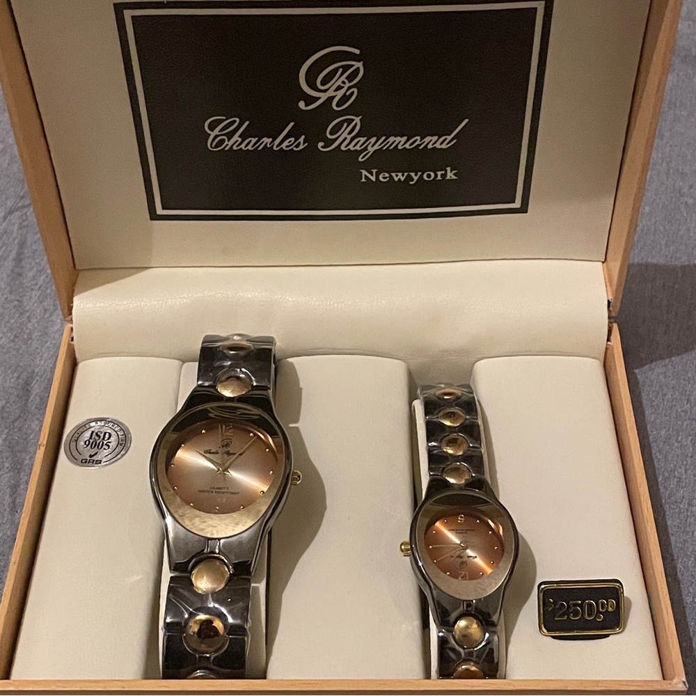 Never Worn Silver Charles Raymond Watches -2 Pair